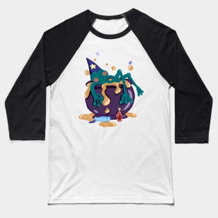 Wizard Frog Bath Baseball T-Shirt